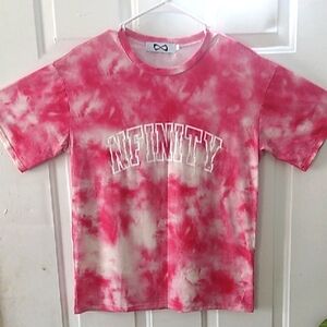 Nfinity Women's Tie-Dye T-Shirt - Red and White ( Xsmall ) New
